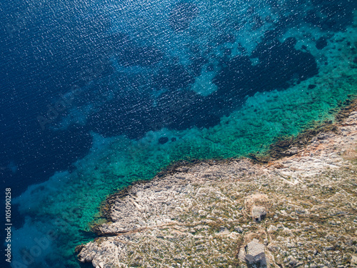 Seascape of Aegean sea photo