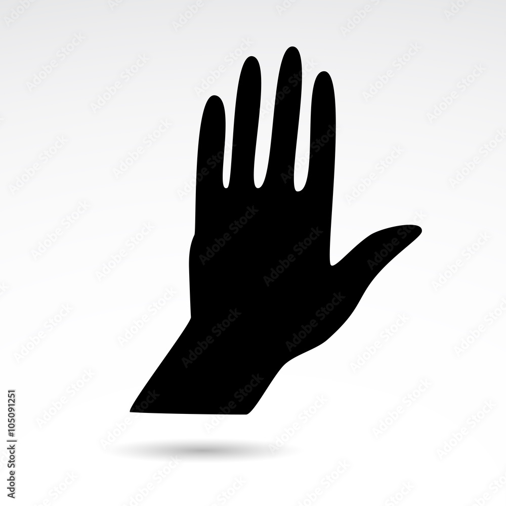 Human hand vector icon.