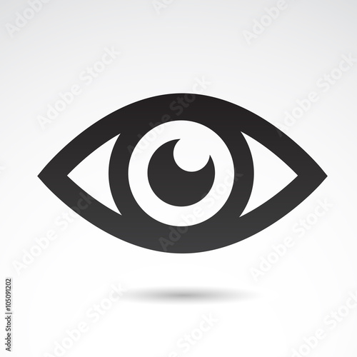 Human eye vector icon.