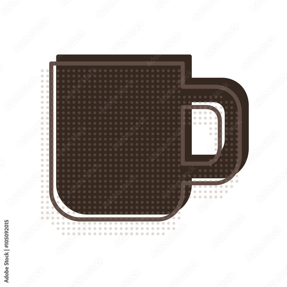 Coffee cup icon in line style Coffee cup icon in line style