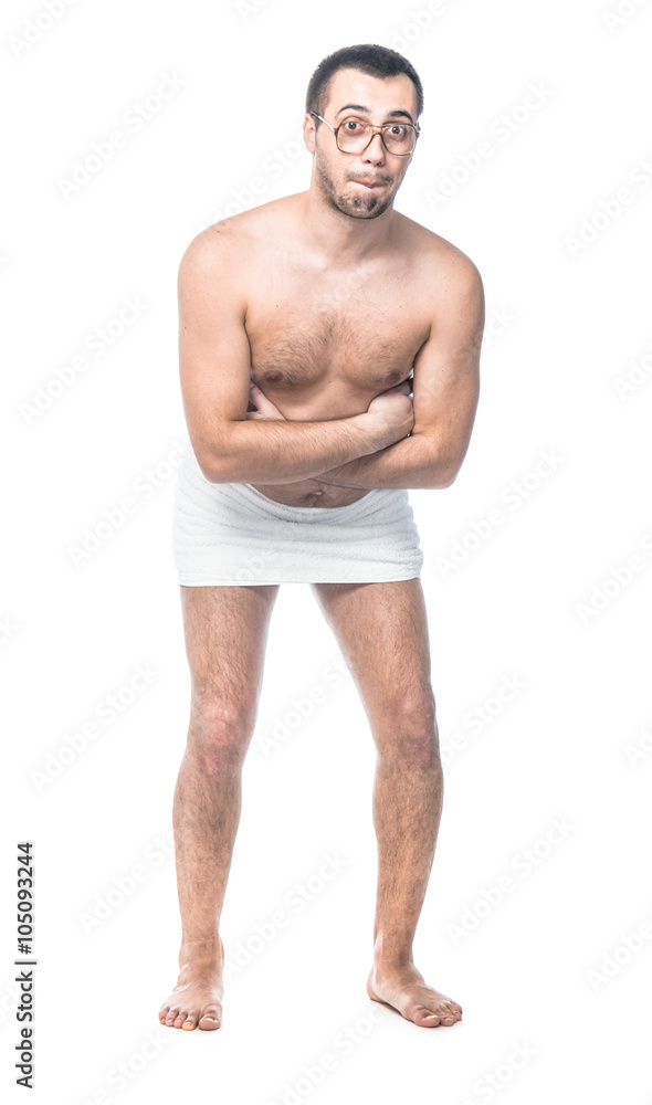 Funny man standing Funny man standing