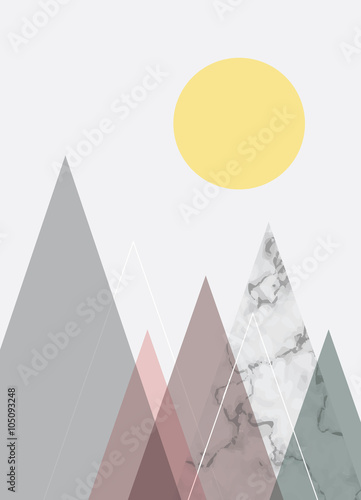 Abstract geometric background  poster design