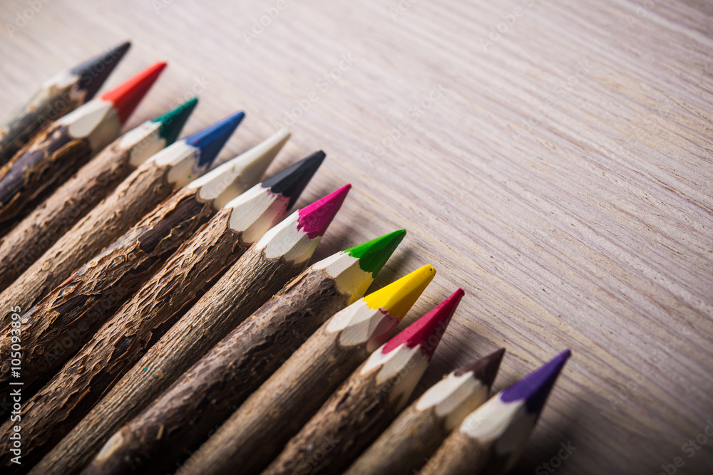 Obraz premium closeup of color pencils