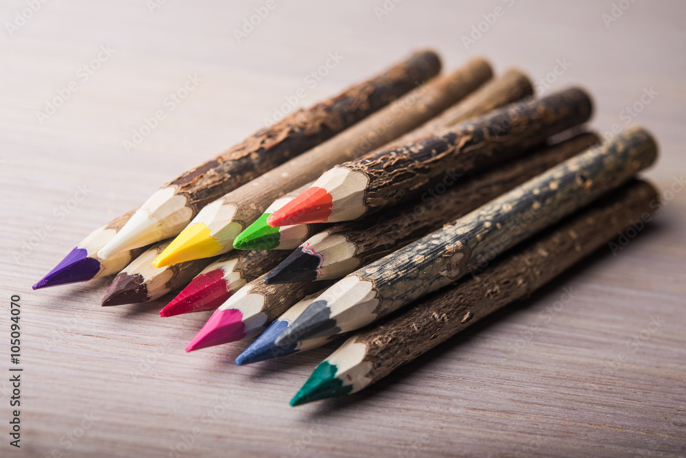 Obraz premium closeup of color pencils