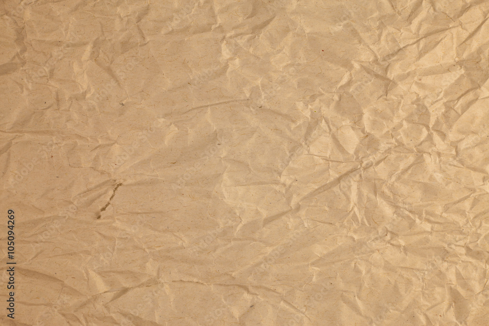 Obraz premium Vintage crumpled recycle paper background.