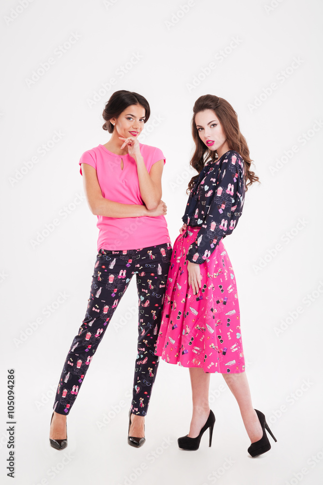 Full length of two beautiful young women Full length of two beautiful young women