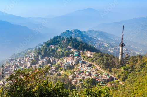 Gangtok aerial view photo