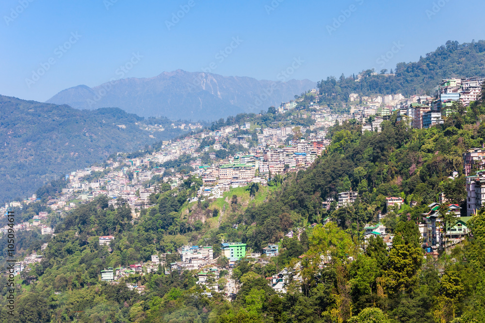 Gangtok aerial view