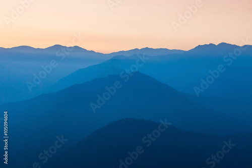 Sunset in Himalayas