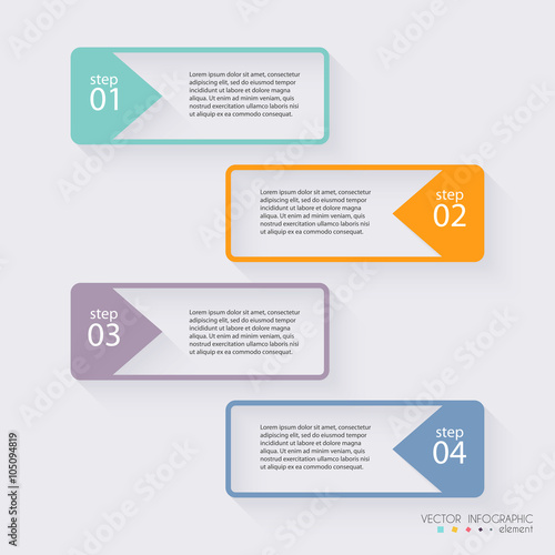 Vector colorful info graphics for your business presentations. C