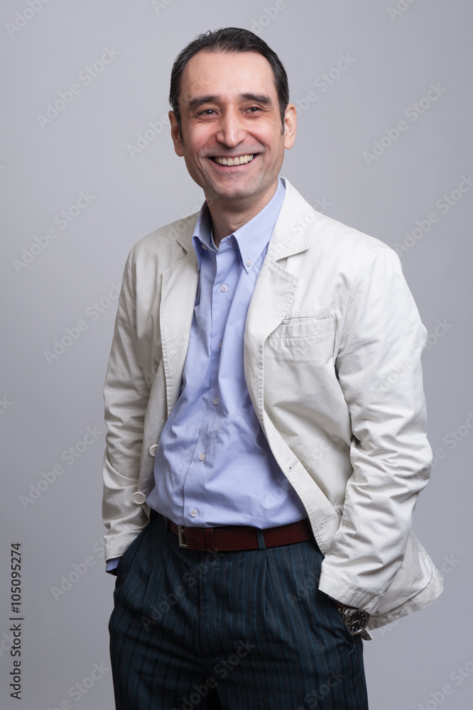 Portrait of happy smiling businessman Portrait of happy smiling businessman