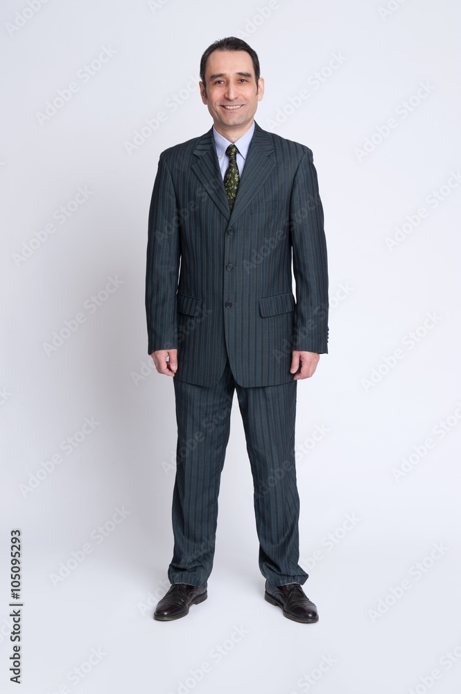 businessman over gray background businessman over gray background