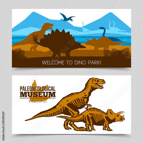 Dinosaurs Horizontal Banners