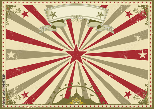 circus vintage horizontal poster