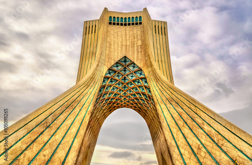 View of the Azadi Tower in Tehran