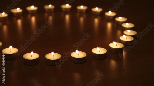 Wallpaper Mural circle of candles in spa salon Torontodigital.ca