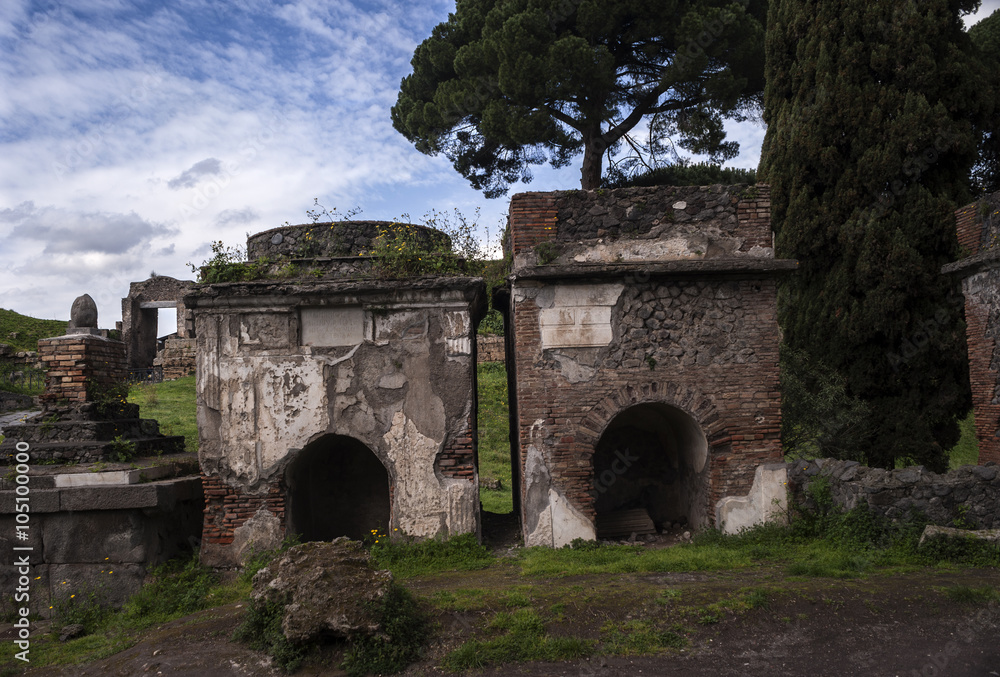necropolis of ancient Pompeii