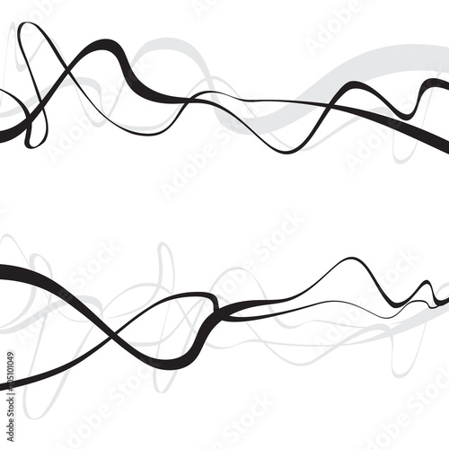 Abstract art design, Abstract background with curvy, curved lines wave gray shapes