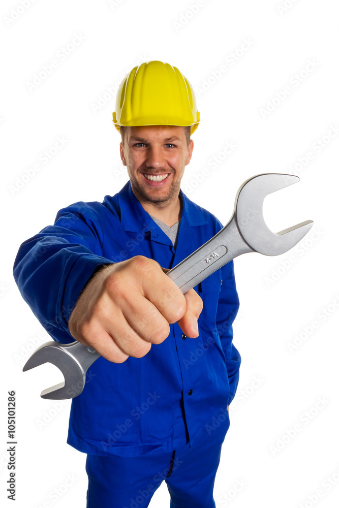 Handwerker mit Werkzeug Handwerker mit Werkzeug