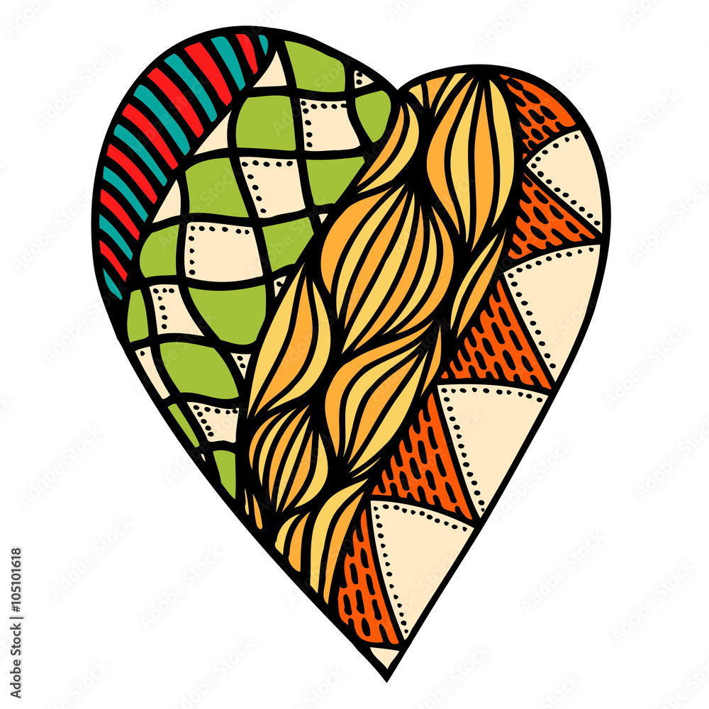 heart in floral style heart in floral style