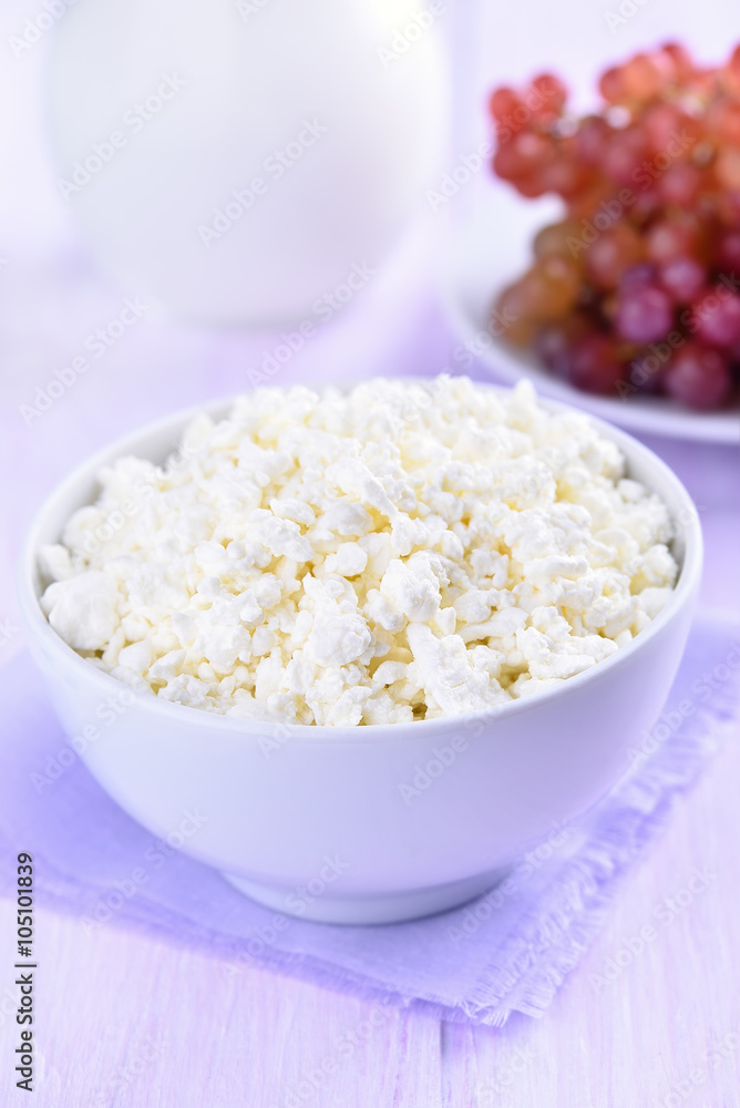 Curd cheese in bowl Curd cheese in bowl
