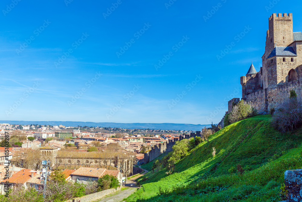 Famous Medieval Castle Carcassonne