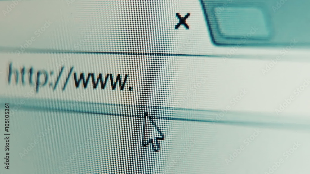 Video 1920x1080 - Computer pointer is held under the empty space in the address bar of Internet browser