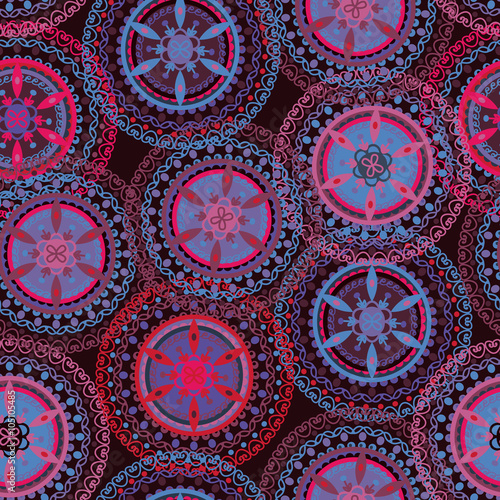 Boho tribal seamless pattern