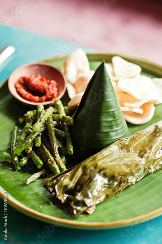 Balinese Nasi campur photo