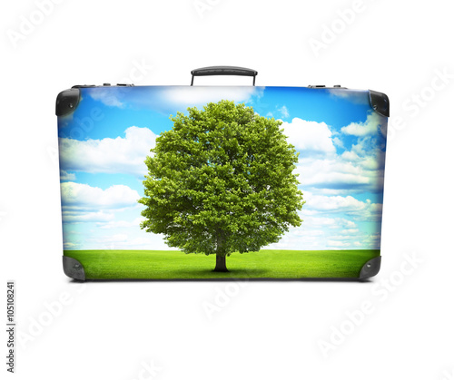 Ente mit hippie-Blumen