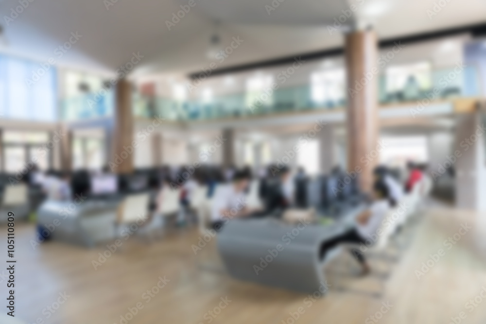 student use computer to access to internet for education (blurry student use computer to access to internet for education (blurry