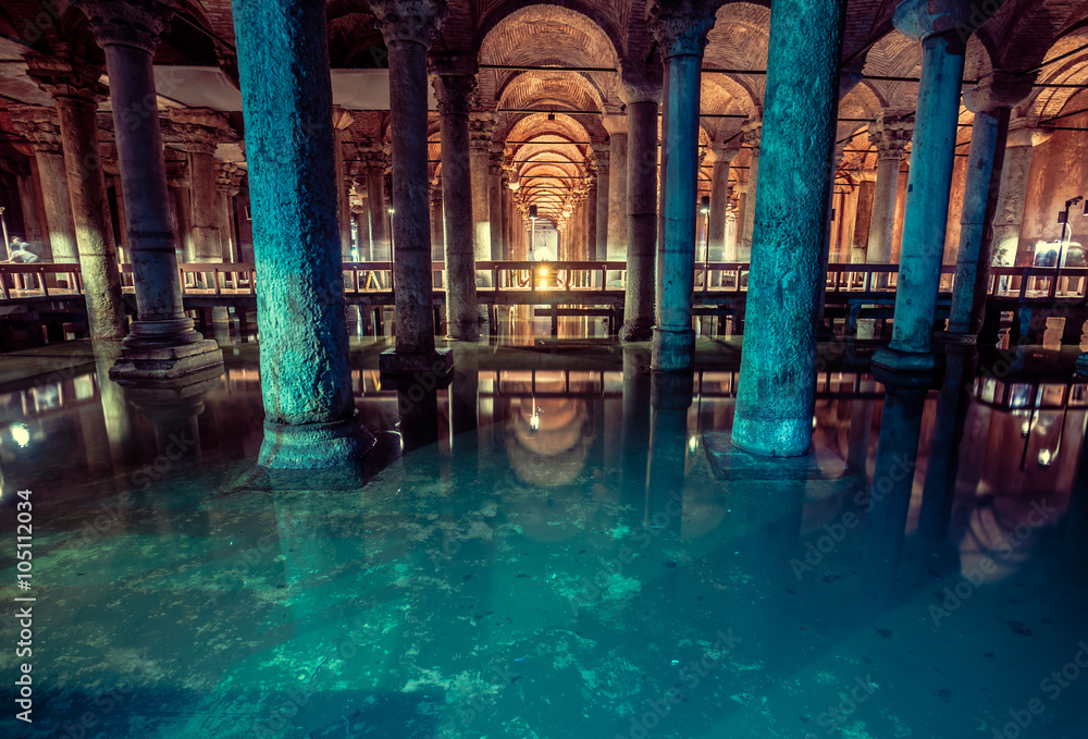Obraz premium Basilica Cistern in Istanbul