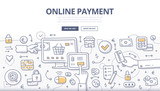 Online Payment Doodle Concept