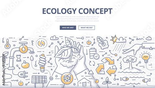 Ecology Doodle Concept