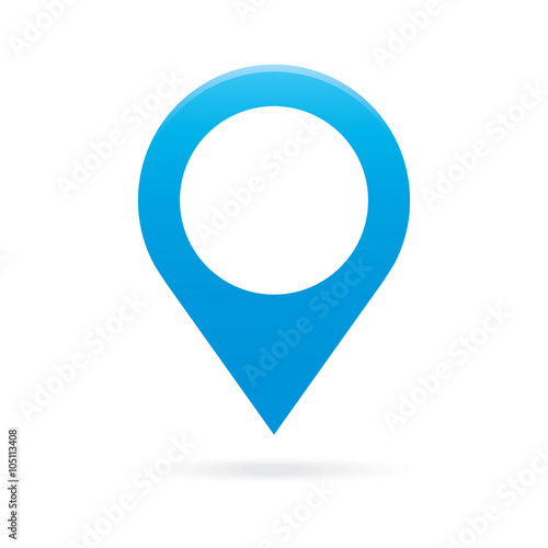 sky light blue map pointer icon marker GPS location flag symbol