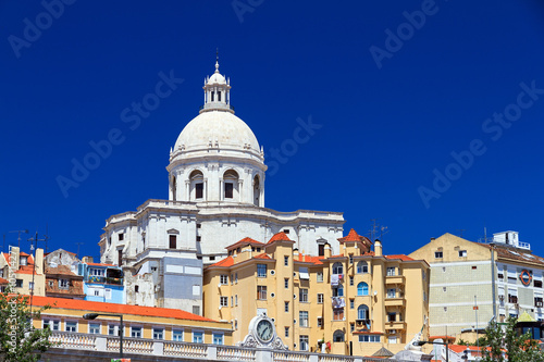 View on the dome of the National Pantheon (Church of Santa Engracia) is Lisbon, Portugal © dennisvdwater