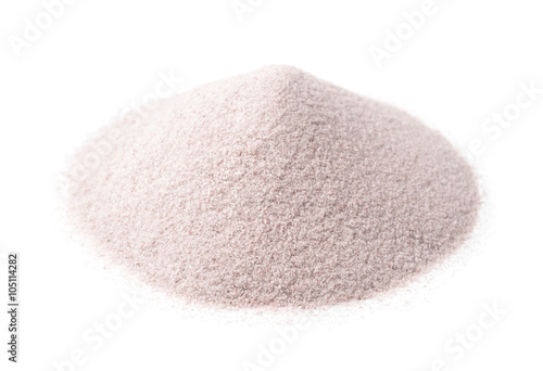 Pile of white silica sand