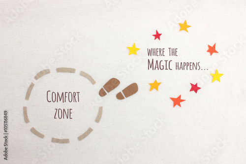Comfort zone vs where the magic happens photo