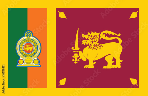 Sri Lanka flag.