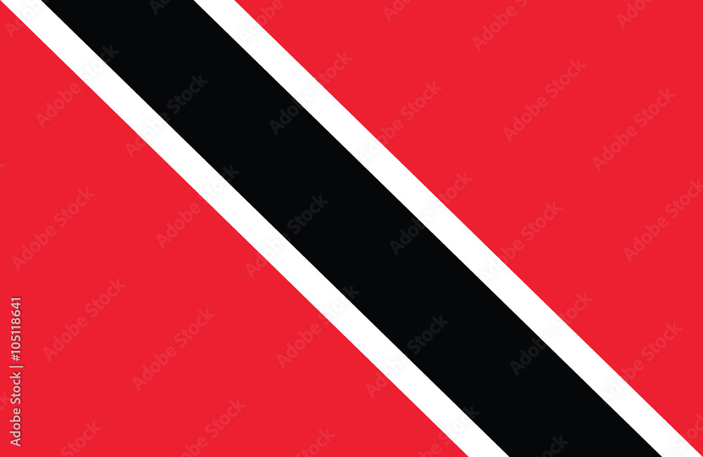 Obraz premium Trinidad and Tobago flag.