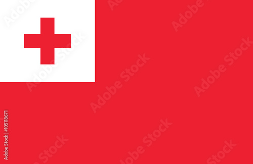 Tonga flag. photo