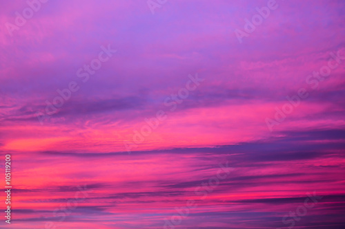 Vibrant purple sunset © photosampler