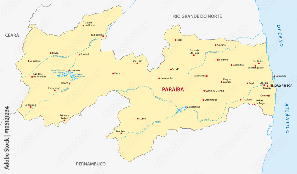 paraiba map paraiba map