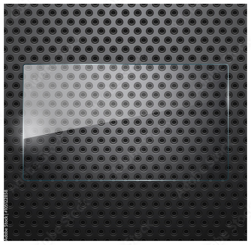 Empty rectangle glass frame.