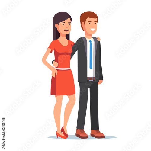 Smiling beautiful couple