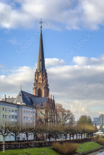 view of Dreikonigskirche, Frankfurt