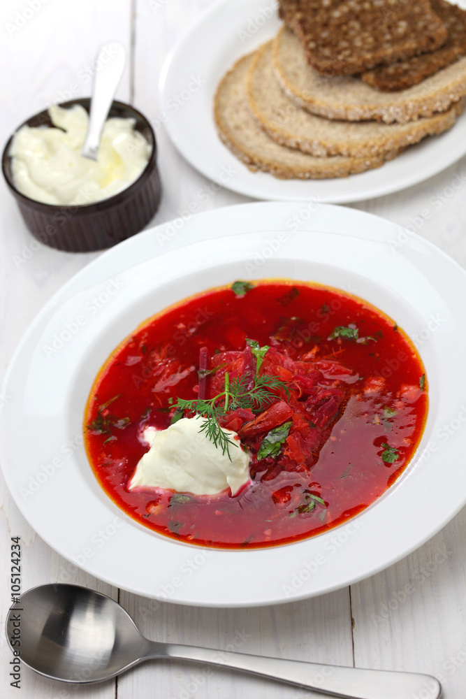 borscht, beet soup, russian ukrainian cuisine