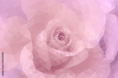 Abstract triangle polygon floral fashion gentle decorative pink wedding background