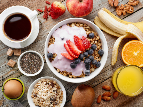 Wallpaper Mural healthy breakfast ingredients Torontodigital.ca