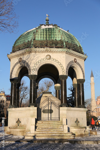 German Fountain in Sultanahmet Square, Istanbul, Turkey